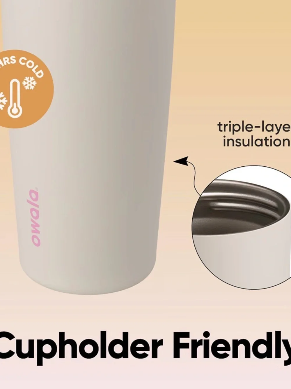 Owala FreeSip Sway Insulated Stainless Steel Water Bottle 30oz in Daybreak